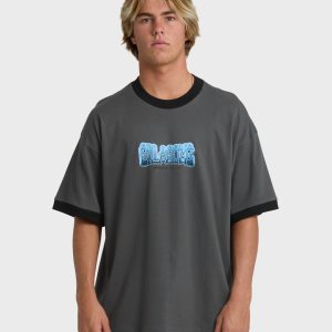 Spec 73 Spin Ringer Short Sleeve T-Shirt - Pewter