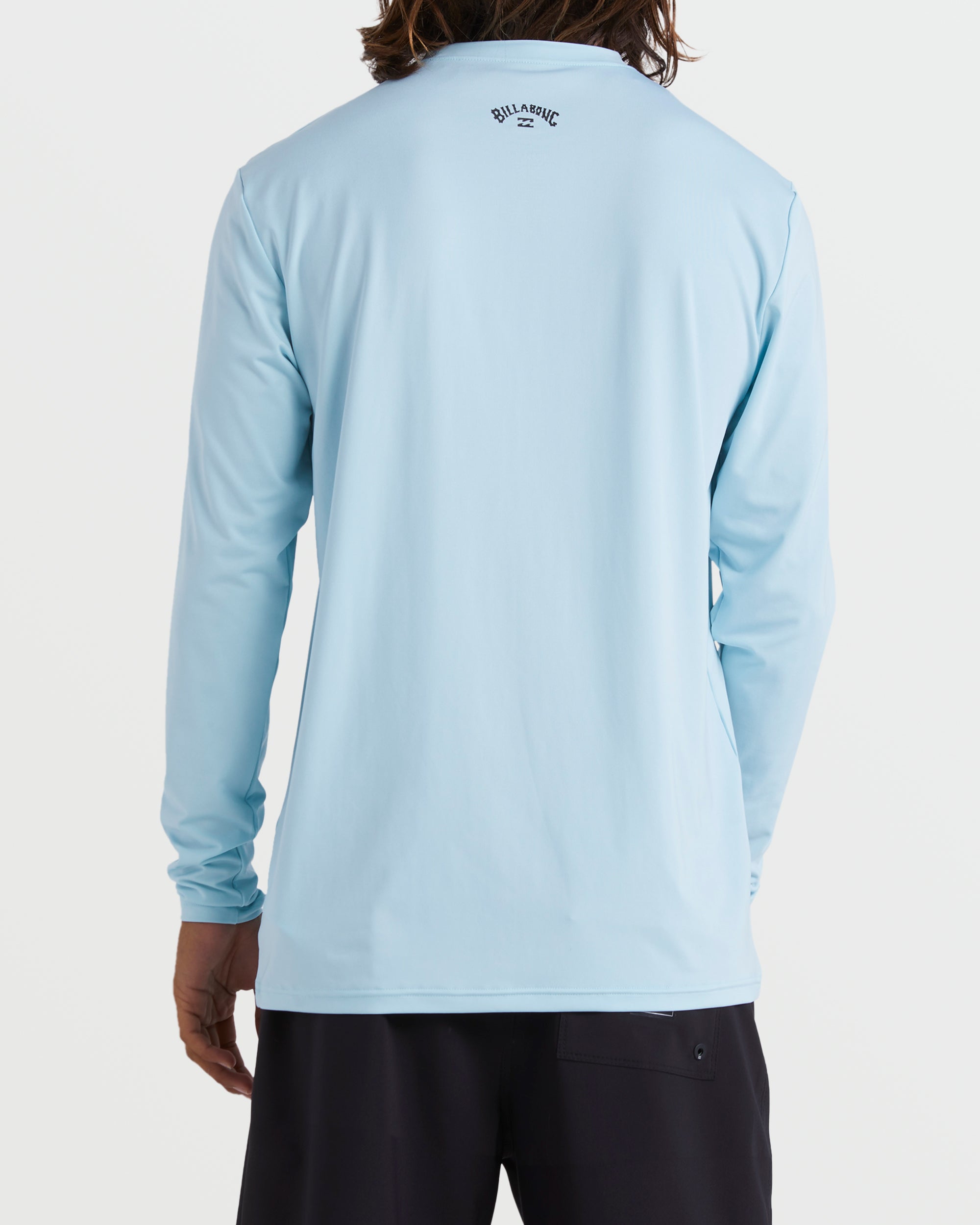 All Day Wave Loose Fit Long Sleeve Surf Tee - Coastal Blue - Image 5