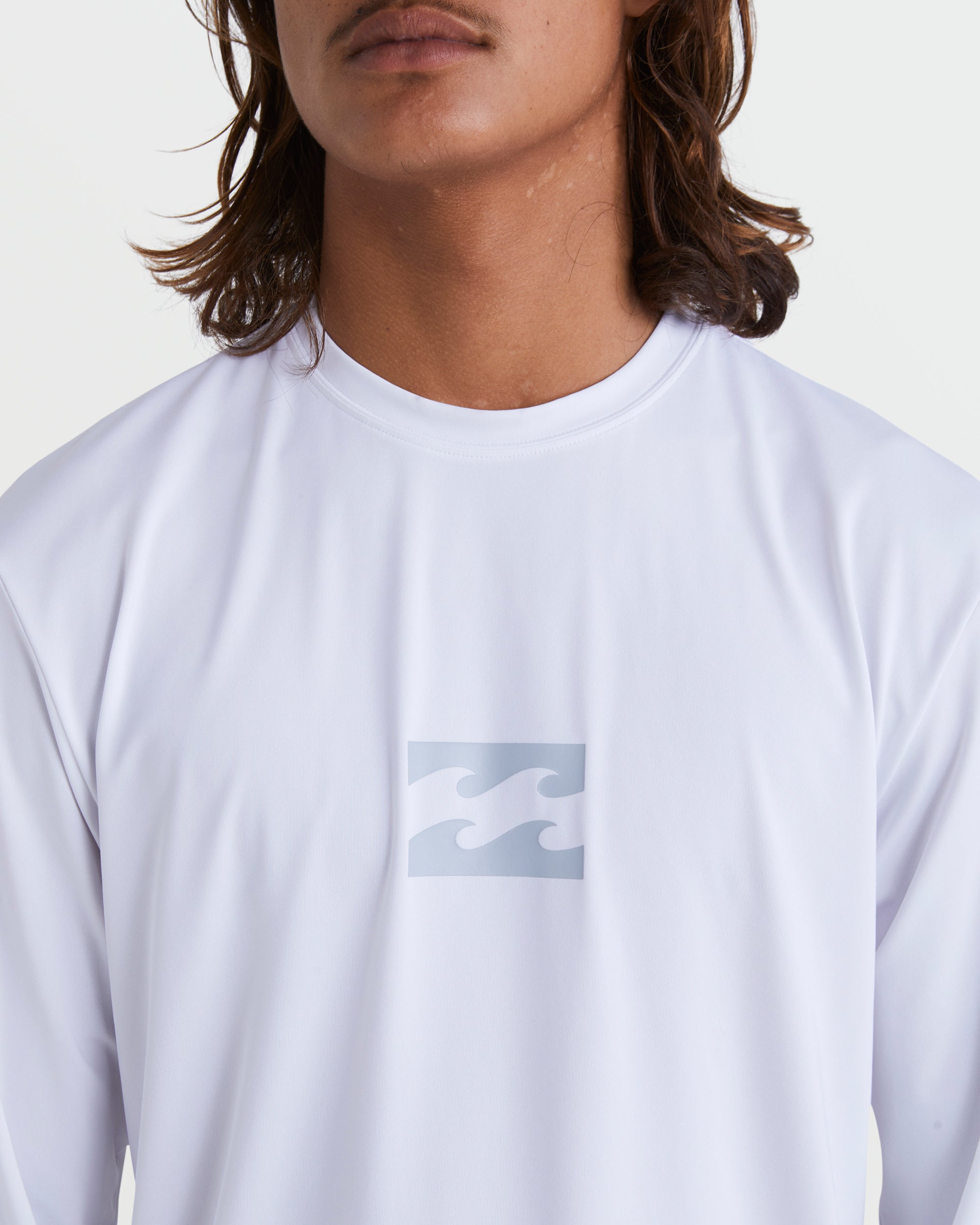 All Day Wave Loose Fit Long Sleeve Surf Tee - White - Image 2