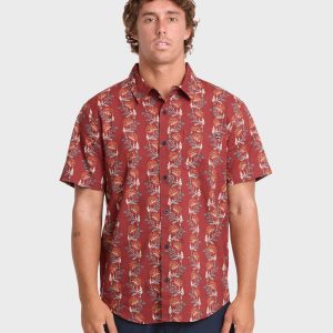 Chase Short Sleeve Shirt - Brick