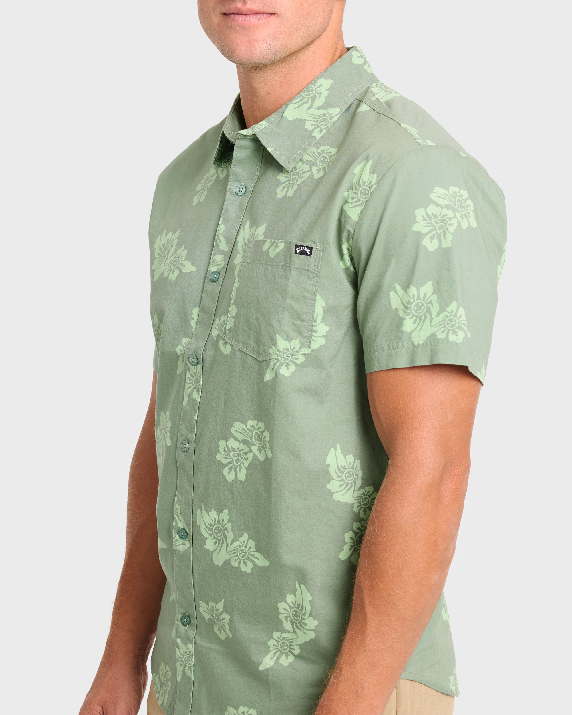 Chase Short Sleeve Shirt - Sage - Image 5
