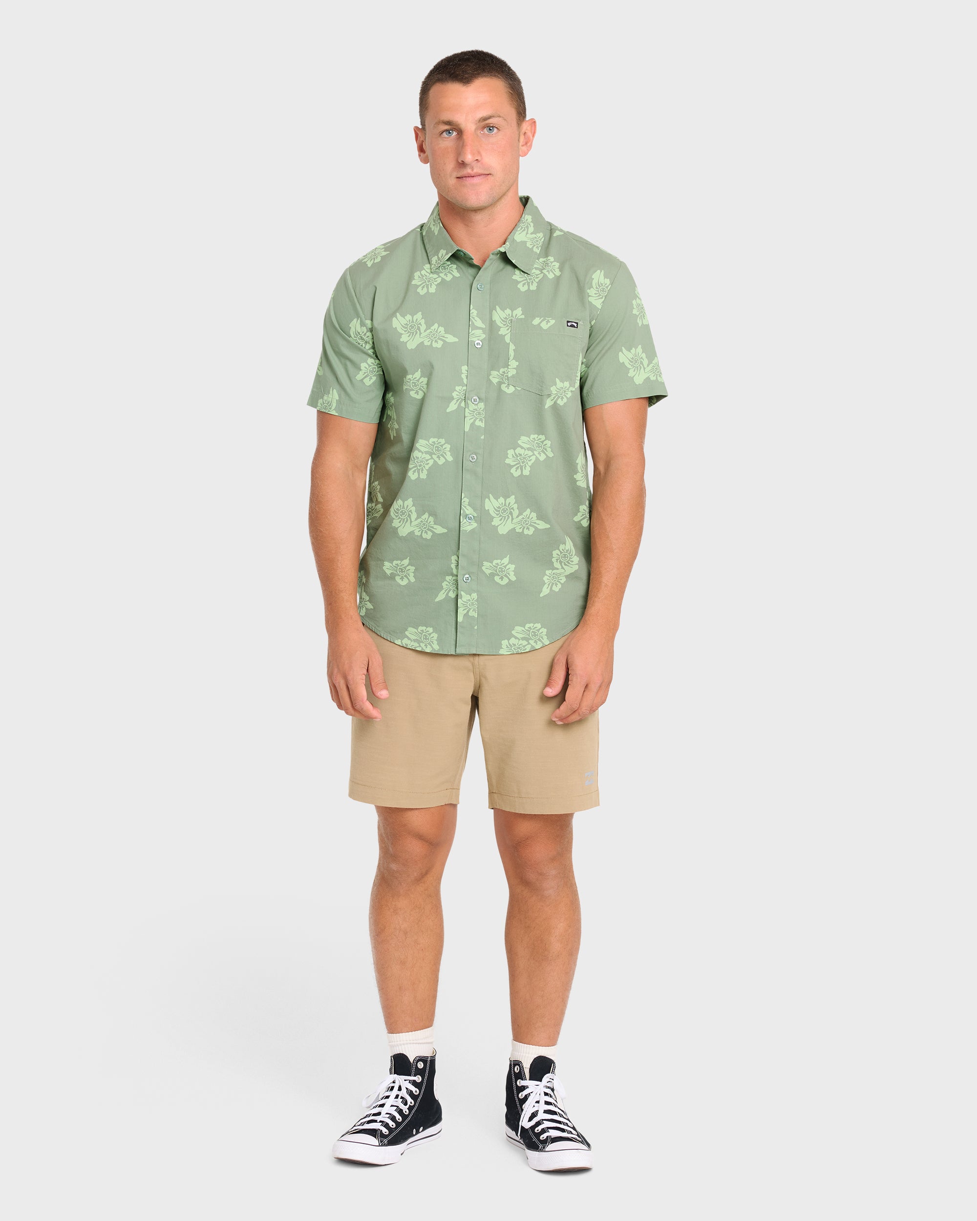 Chase Short Sleeve Shirt - Sage - Image 4