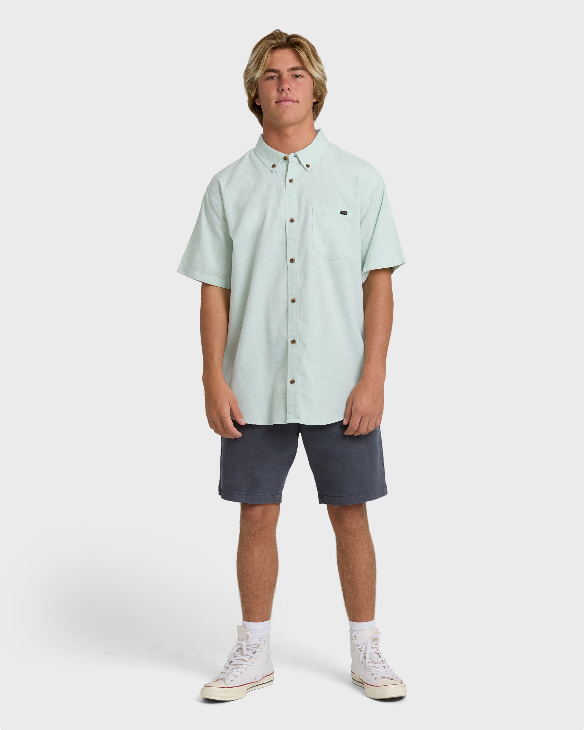 All Day Short Sleeve Shirt - Granite Green - Image 4