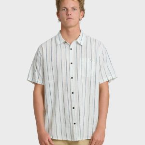 All Day Stripe Short Sleeve Shirt - Cream