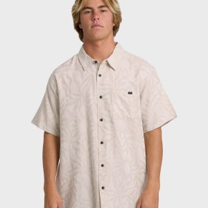 Sundays Jacquard Short Sleeve Shirt - Ash