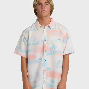 Sundays Lounge Short Sleeve Shirt - Off White