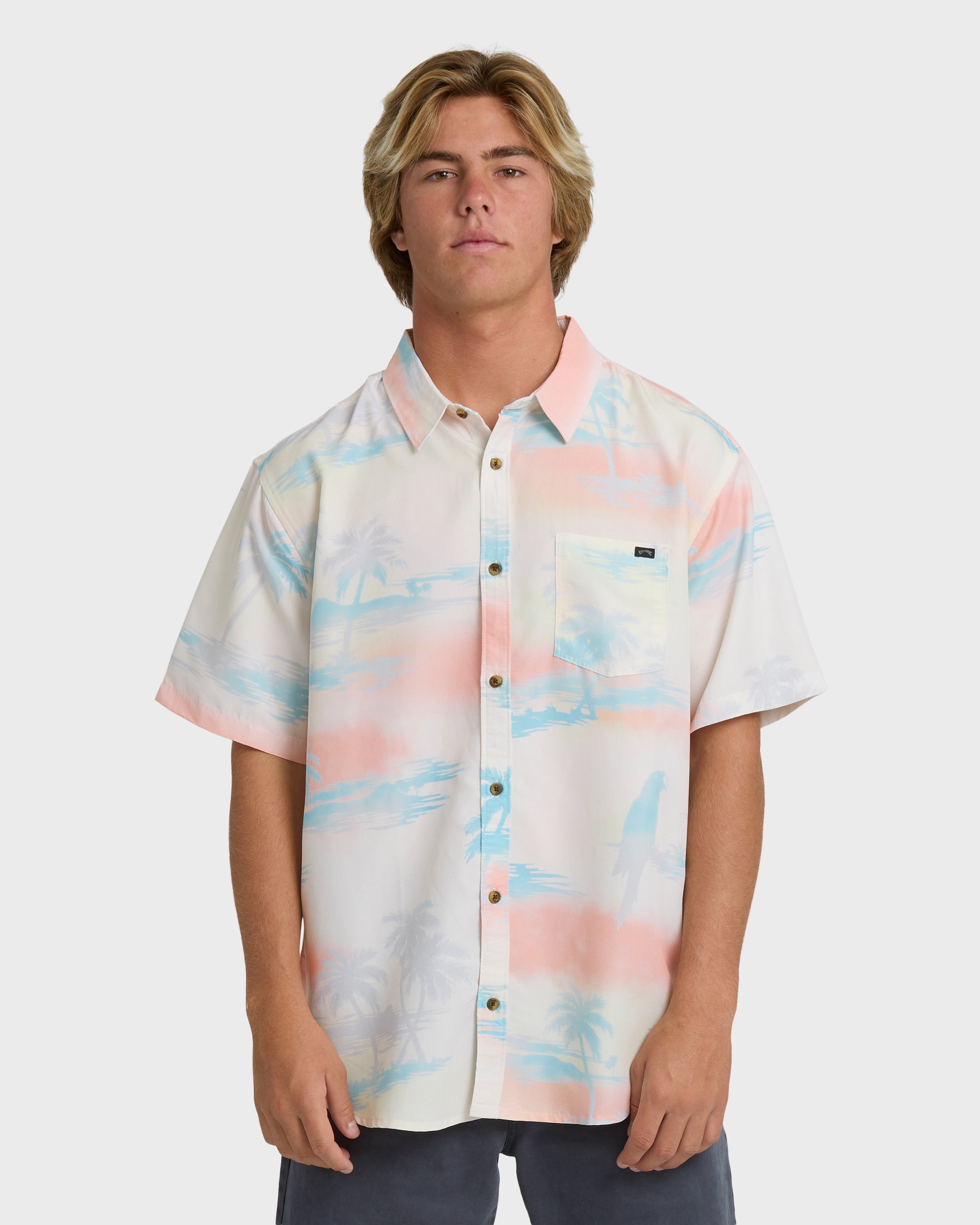 Sundays Lounge Short Sleeve Shirt - Off White