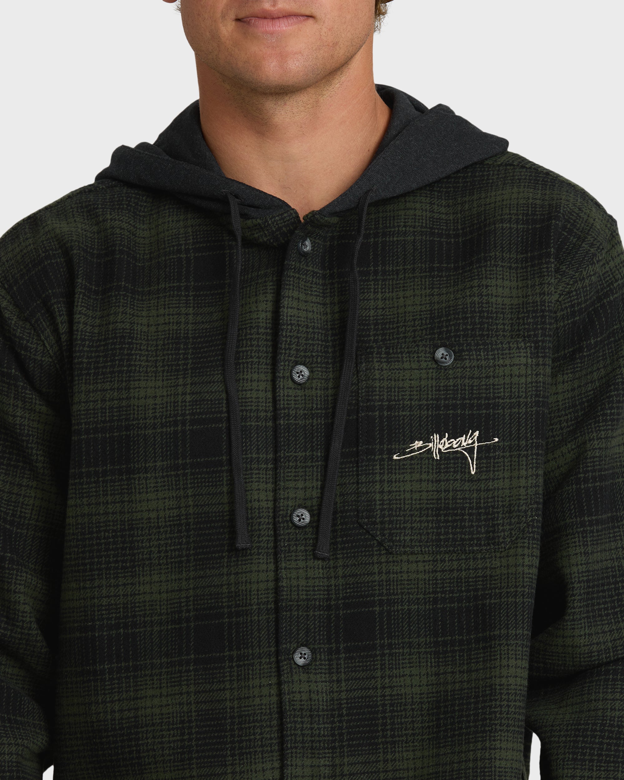 Baja Sur Flannel Shirt - Black - Image 7