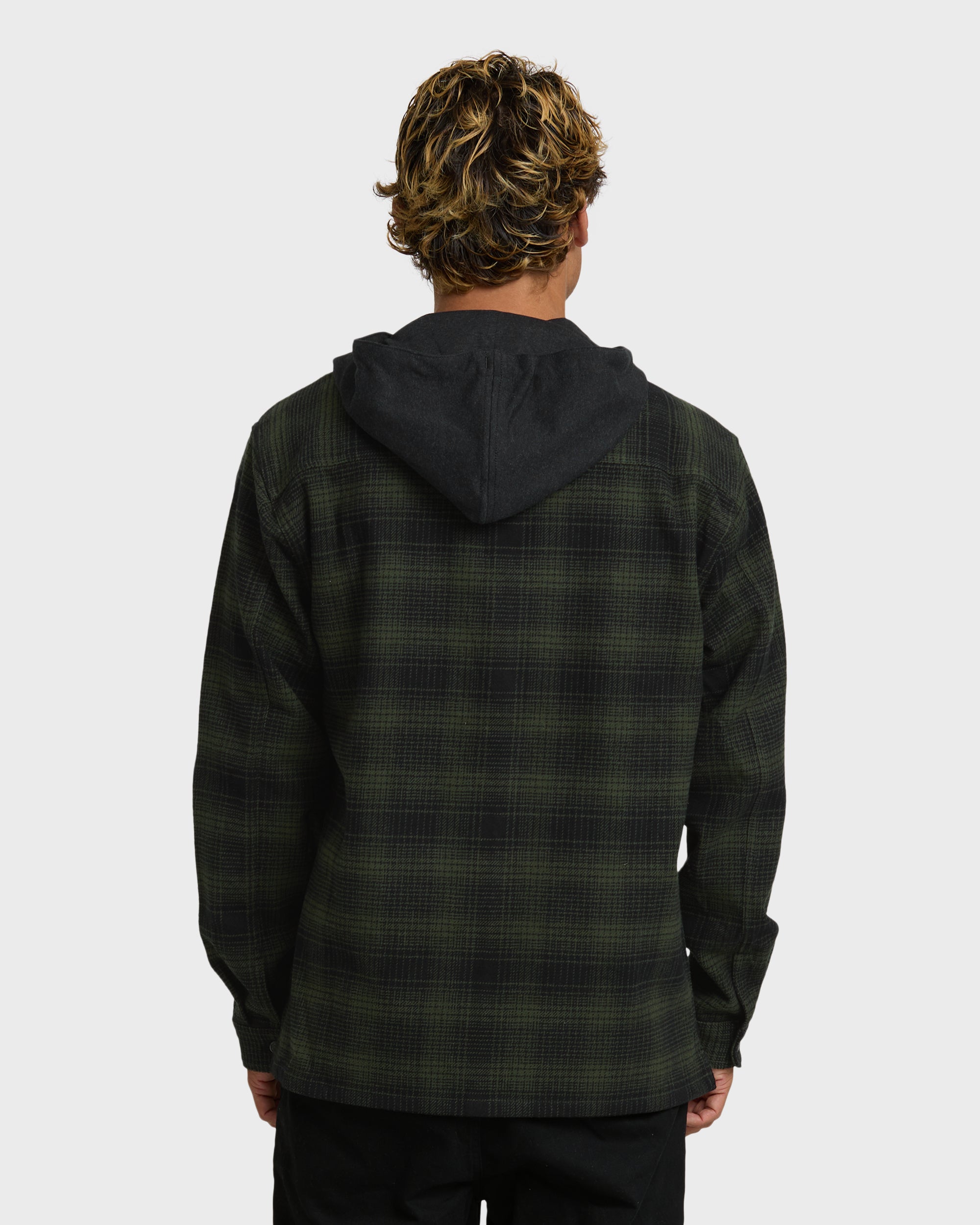 Baja Sur Flannel Shirt - Black - Image 4
