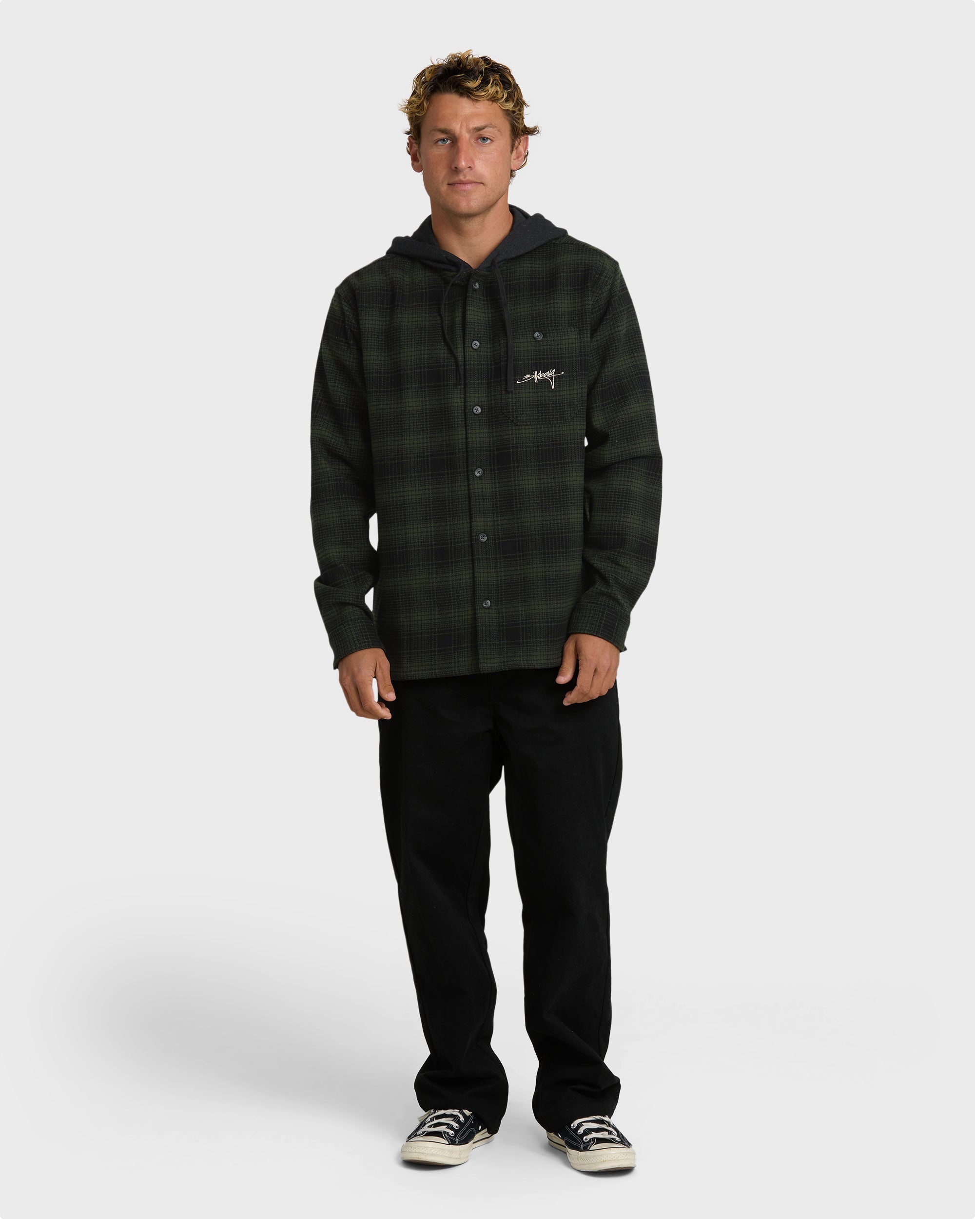 Baja Sur Flannel Shirt - Black - Image 6