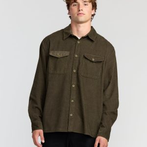 Austin Garage Long Sleeve Shirt - Chocolate