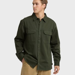 Fort Garage Long Sleeve Shirt - Olive