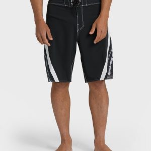 Fluid 2k Pro 21 Boardshorts - Black/White - Black
