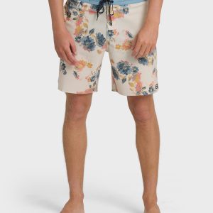 Good Times Lo Tide 18 Boardshorts - Oatmeal Multi - Oatmeal