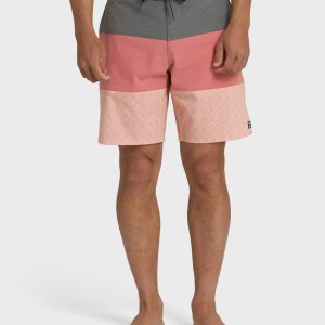 Tribong Lo Tide 19 Boardshorts - Ash Rose Multi - Ash Rose