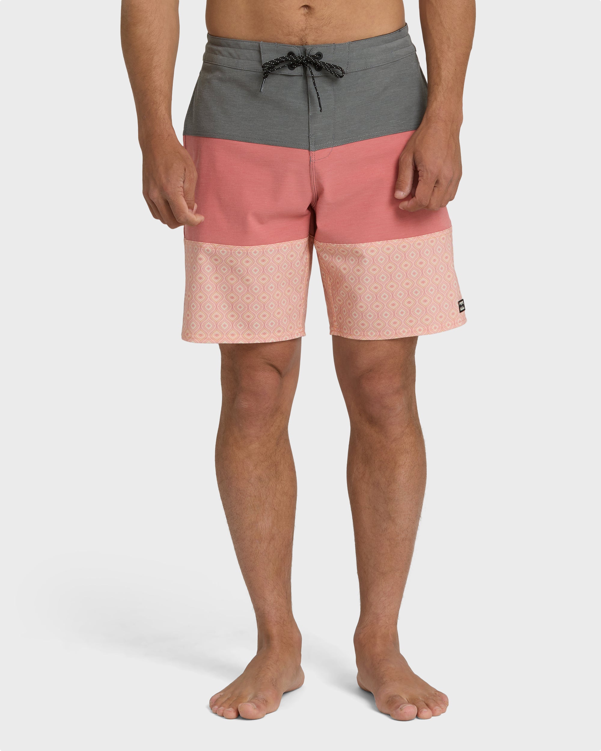 Tribong Lo Tide 19 Boardshorts - Ash Rose Multi - Ash Rose