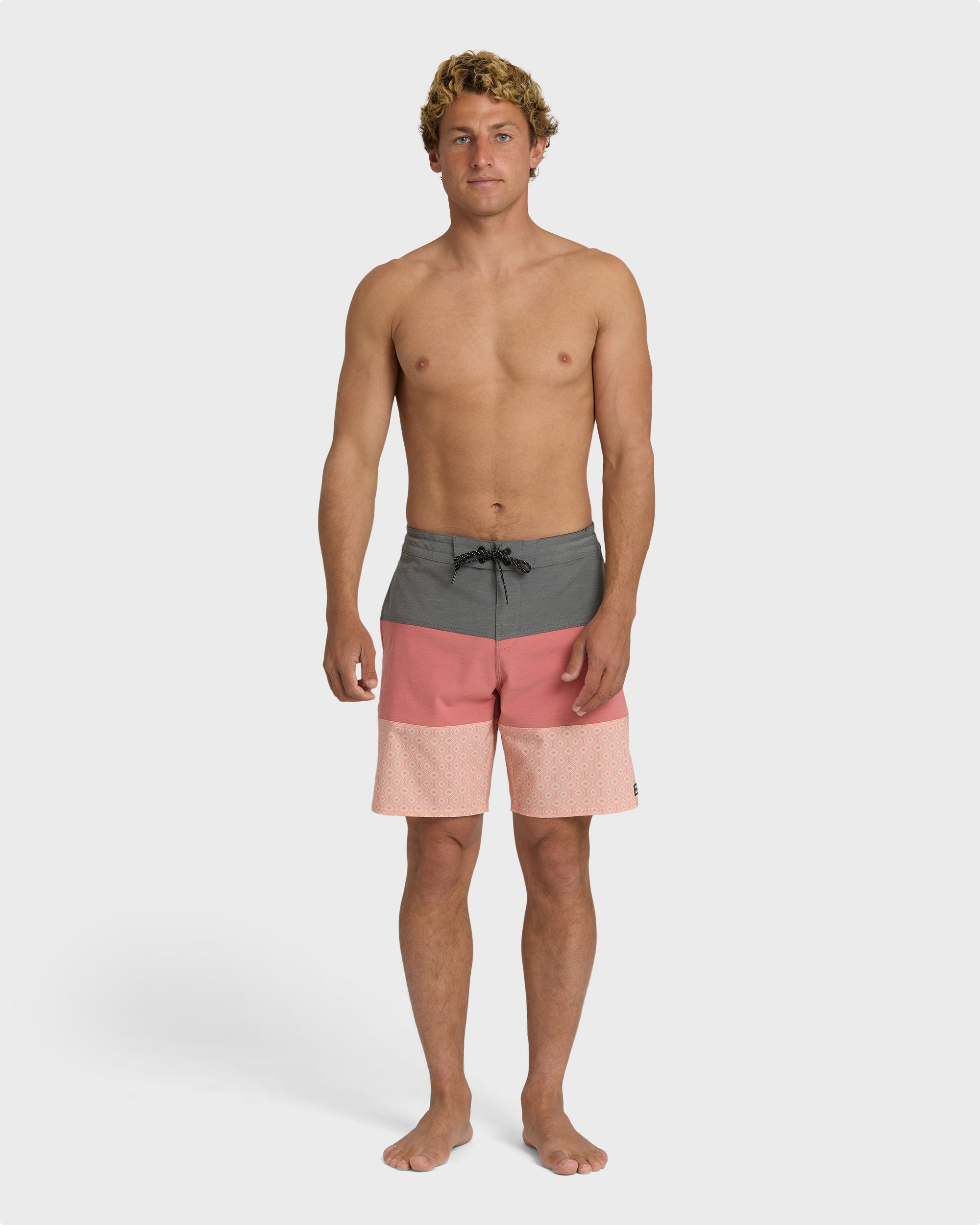 Tribong Lo Tide 19 Boardshorts - Ash Rose Multi - Ash Rose - Image 4