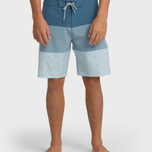 Tribong Lo Tide 19 Boardshorts - Blue Fog Multi - Blue Fog