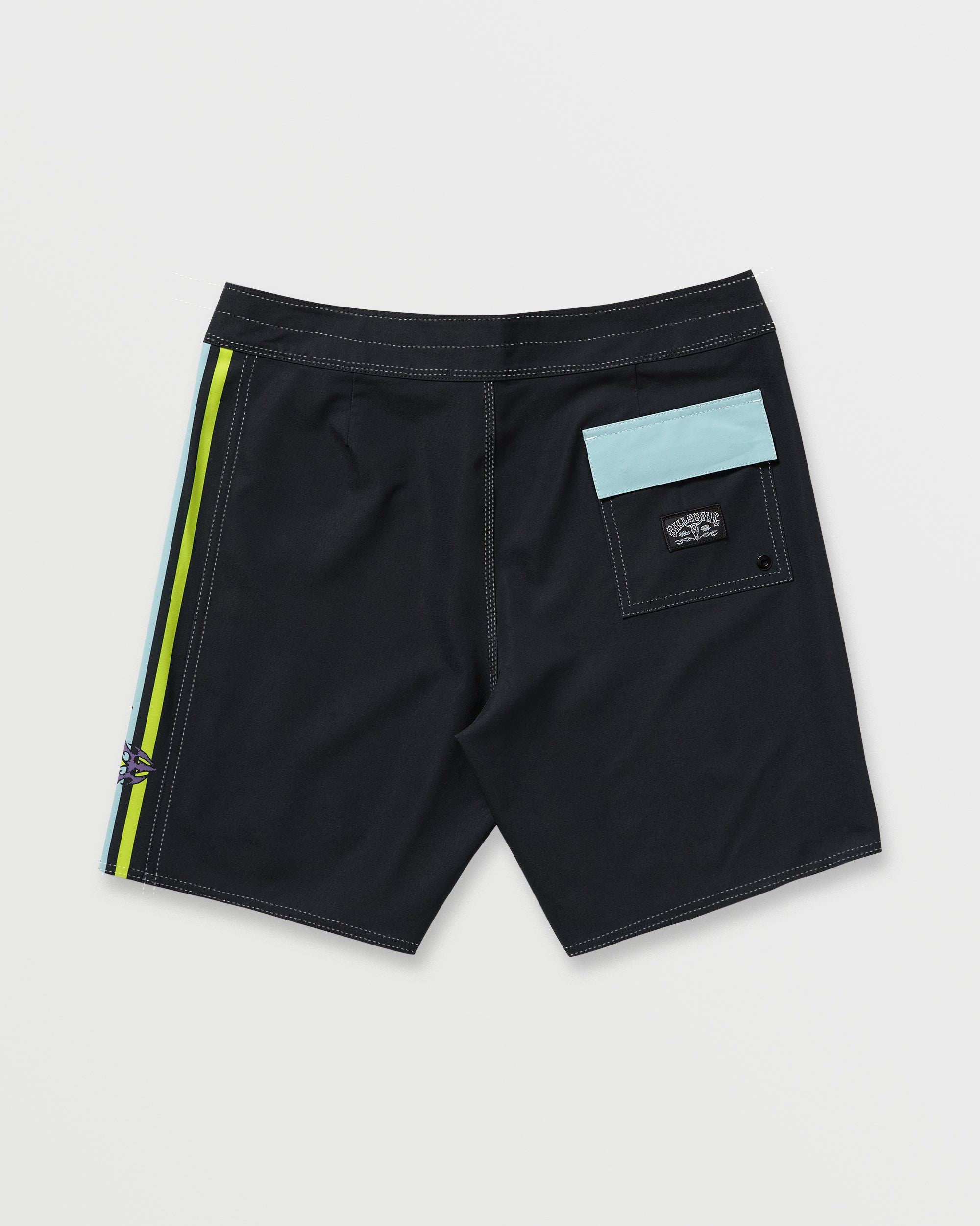 Occy Pro 19 Boardshorts - Washed Black - Image 5