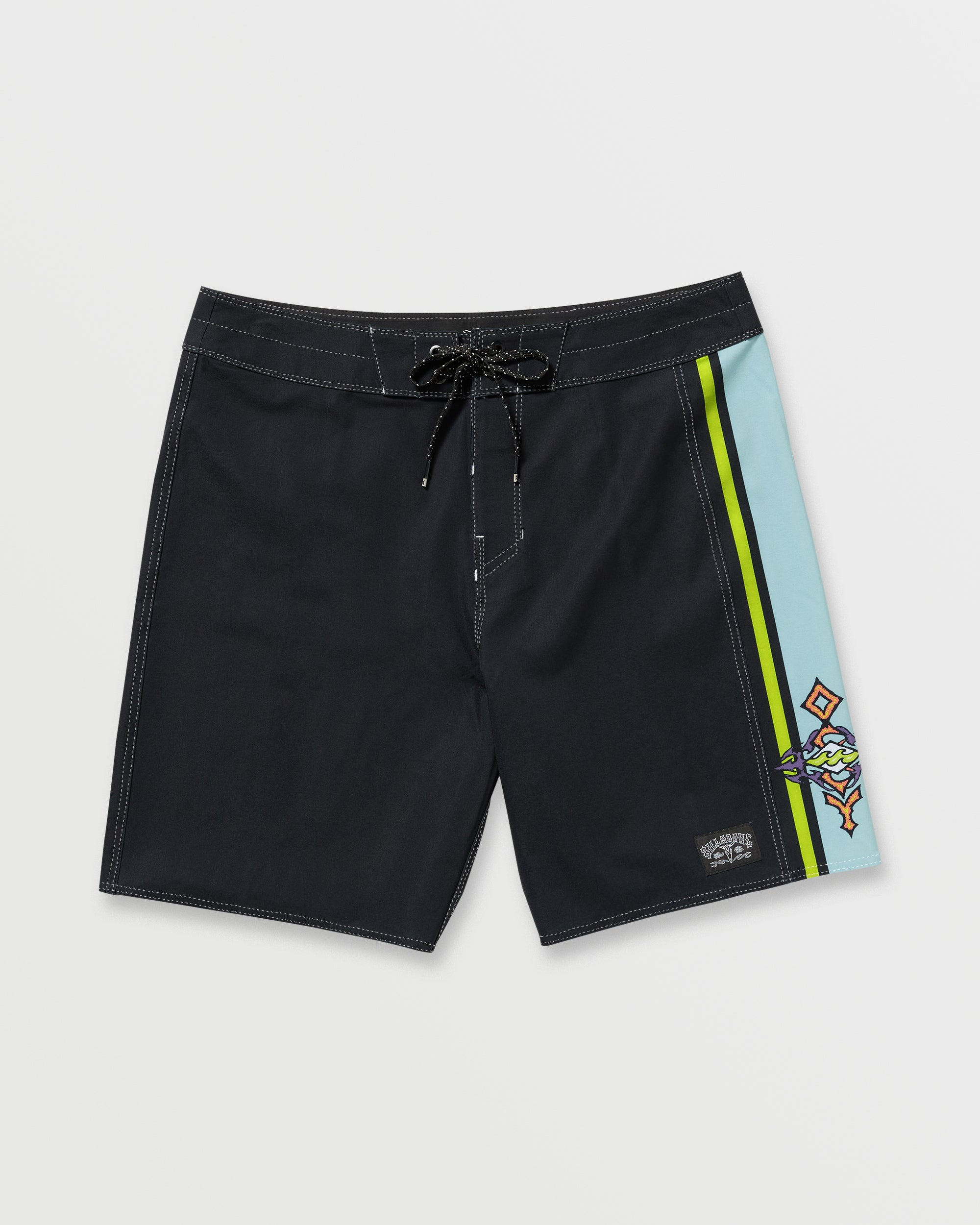Occy Pro 19 Boardshorts - Washed Black - Image 4
