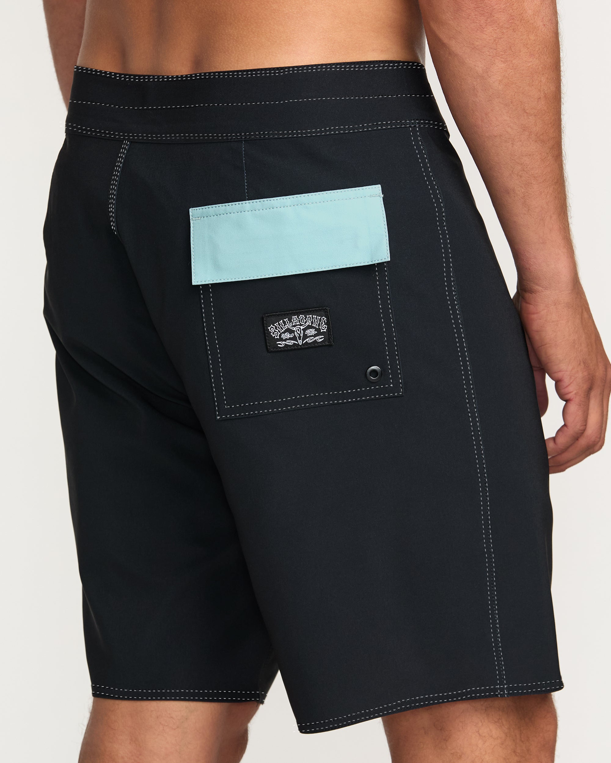 Occy Pro 19 Boardshorts - Washed Black - Image 8