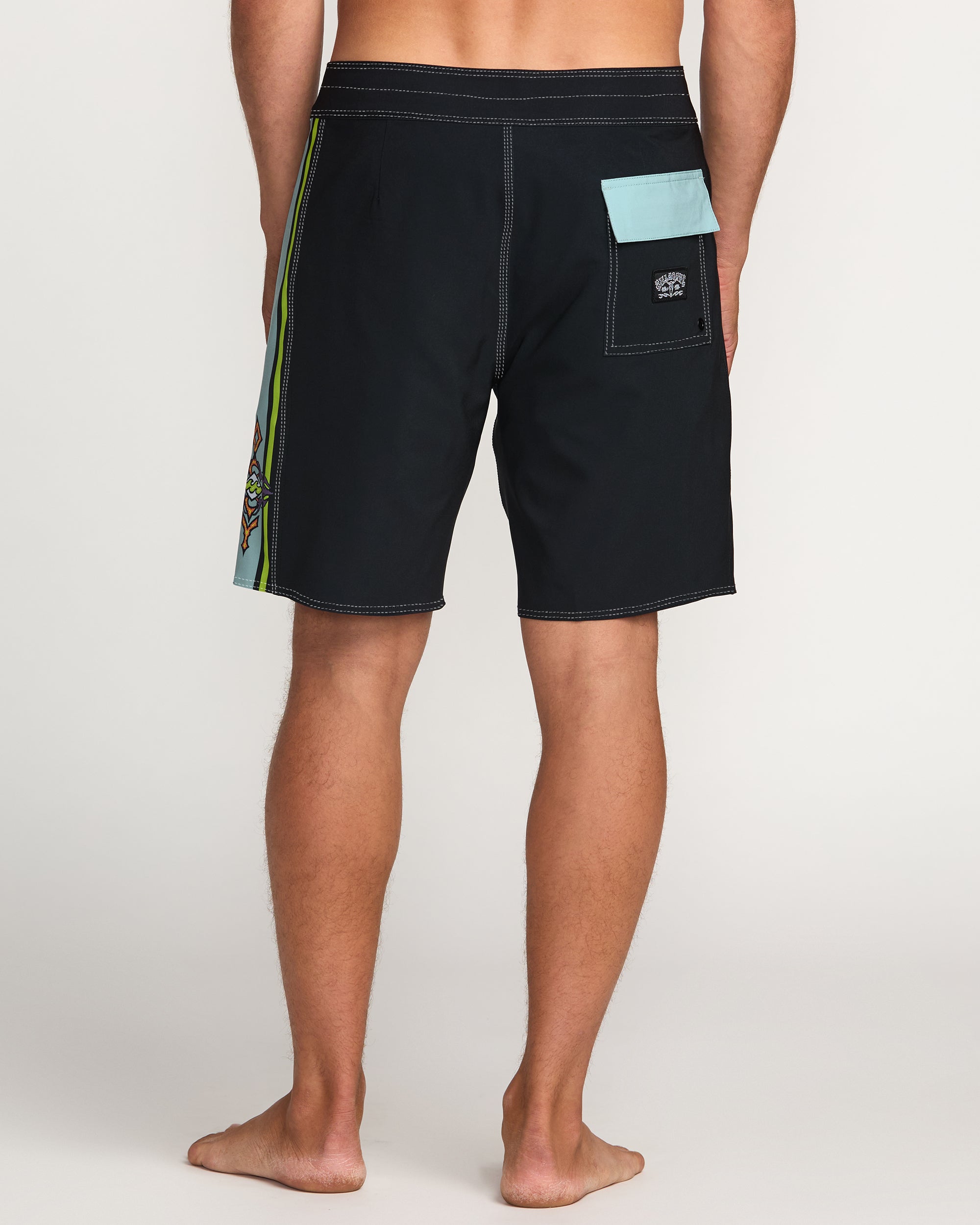 Occy Pro 19 Boardshorts - Washed Black - Image 2