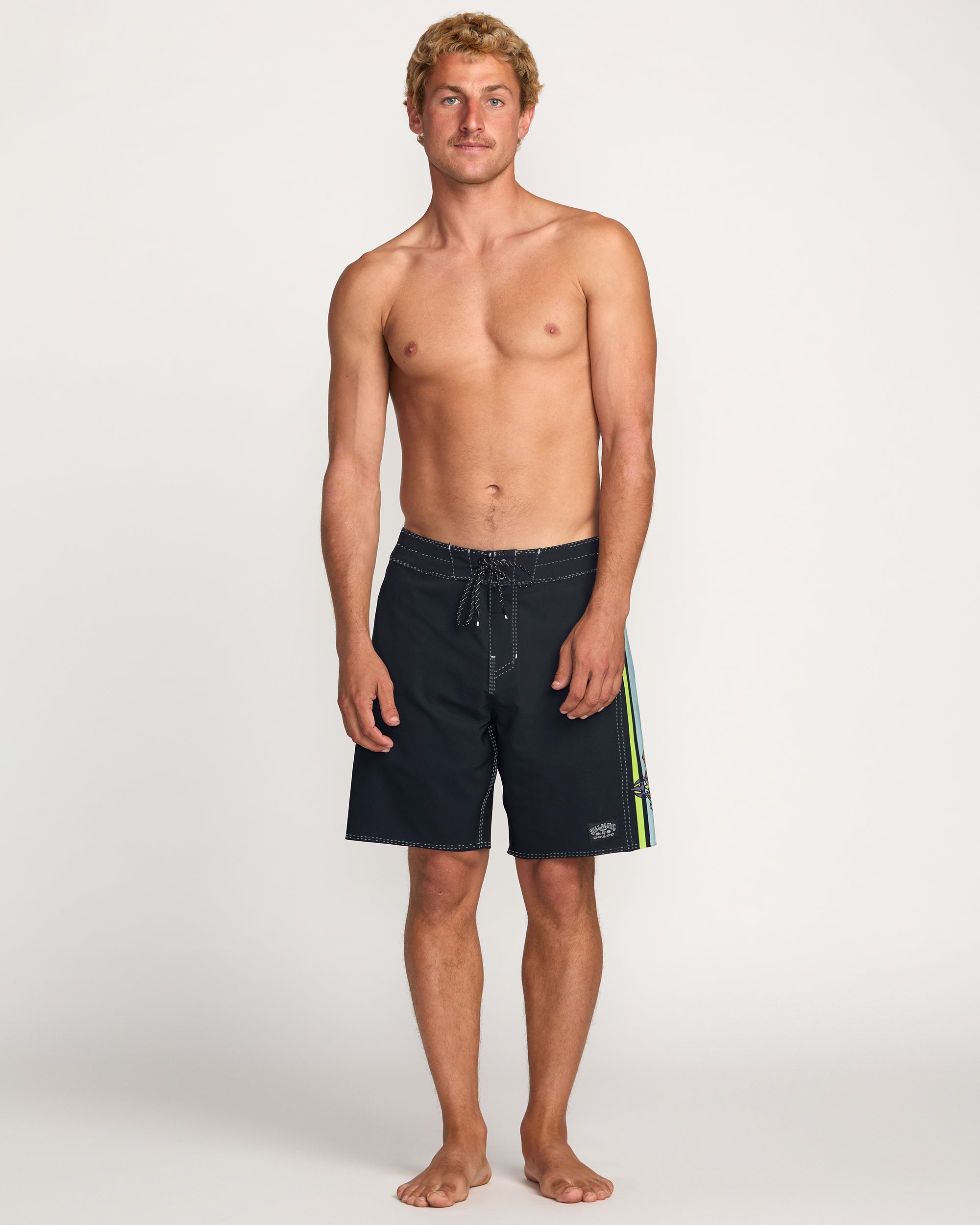 Occy Pro 19 Boardshorts - Washed Black - Image 6