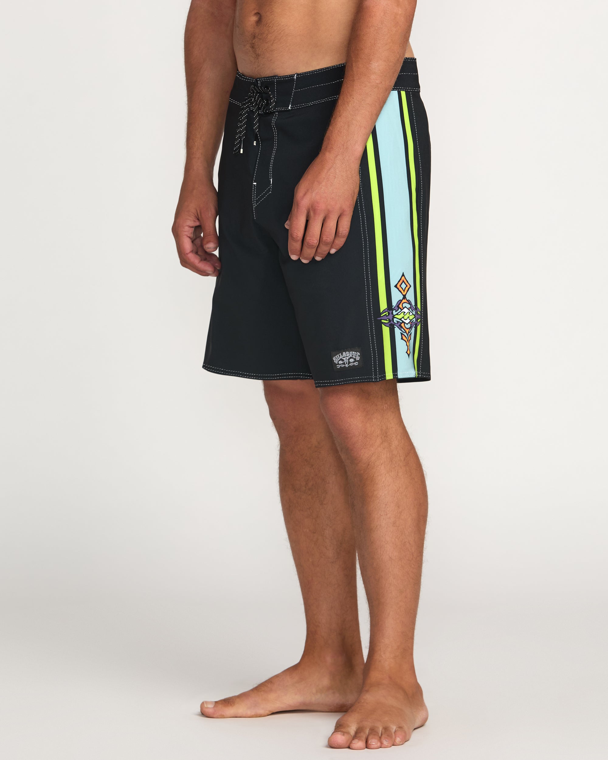 Occy Pro 19 Boardshorts - Washed Black - Image 7
