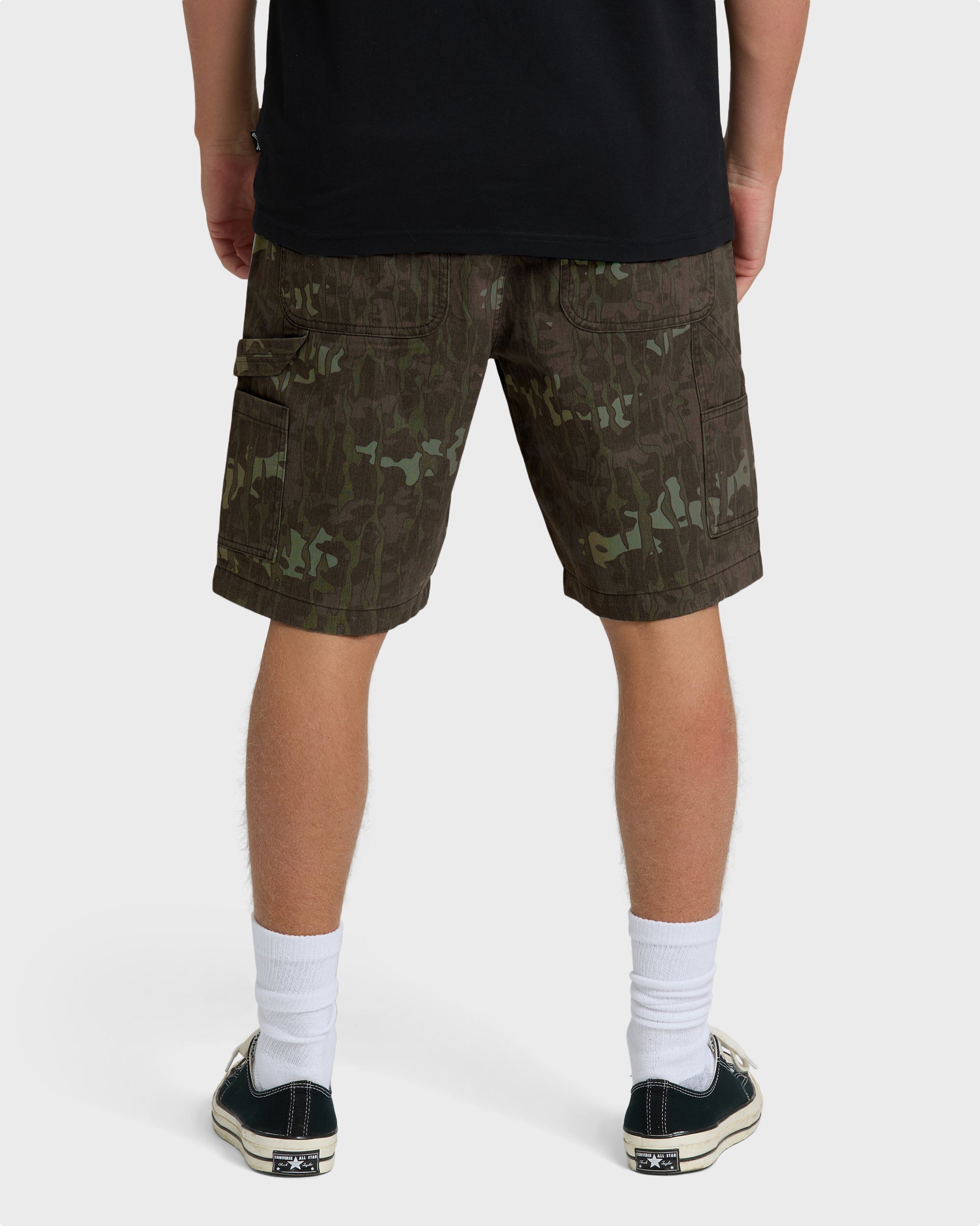 Bad Dog Elastic Shorts - Green Camo - Image 2