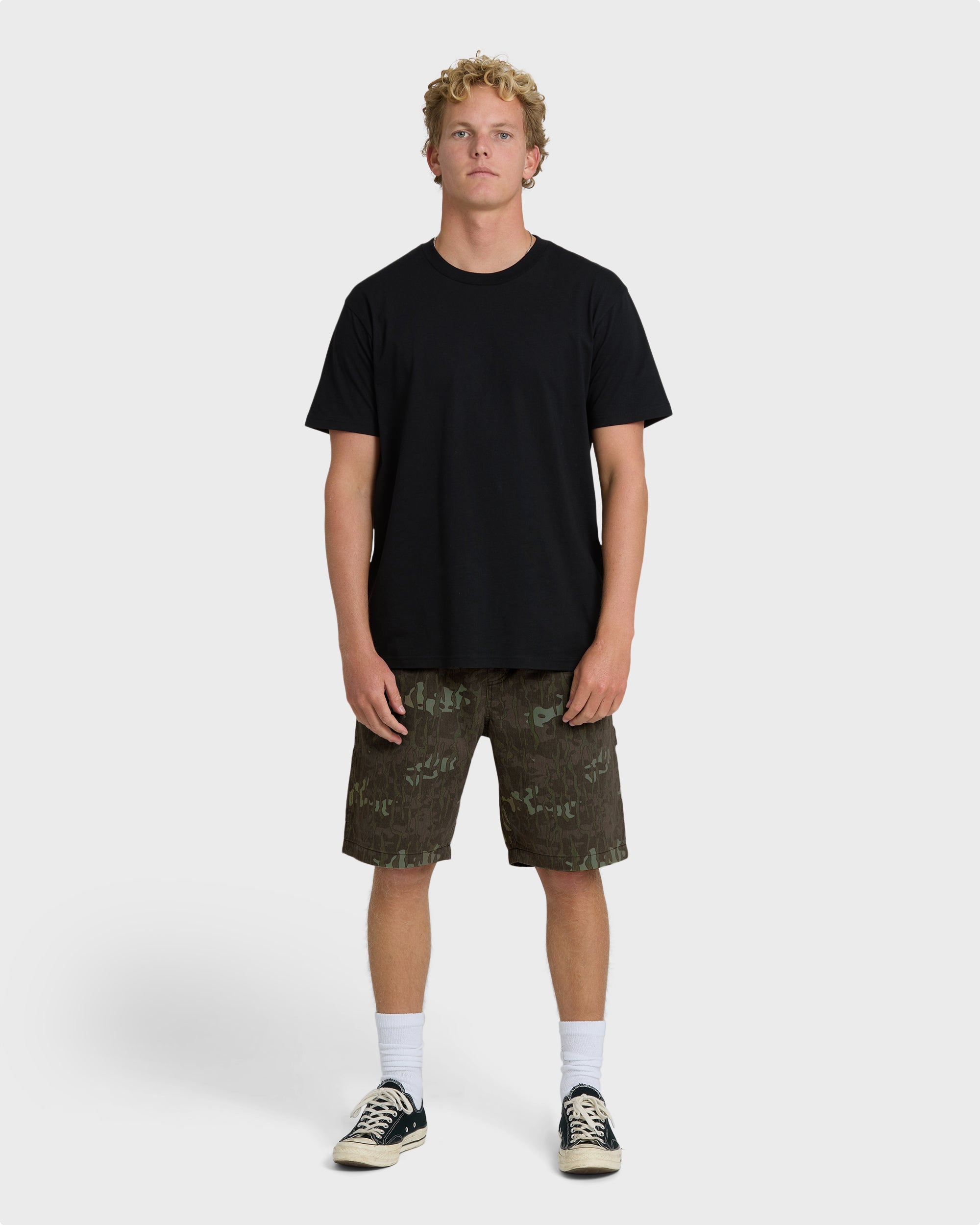 Bad Dog Elastic Shorts - Green Camo - Image 4