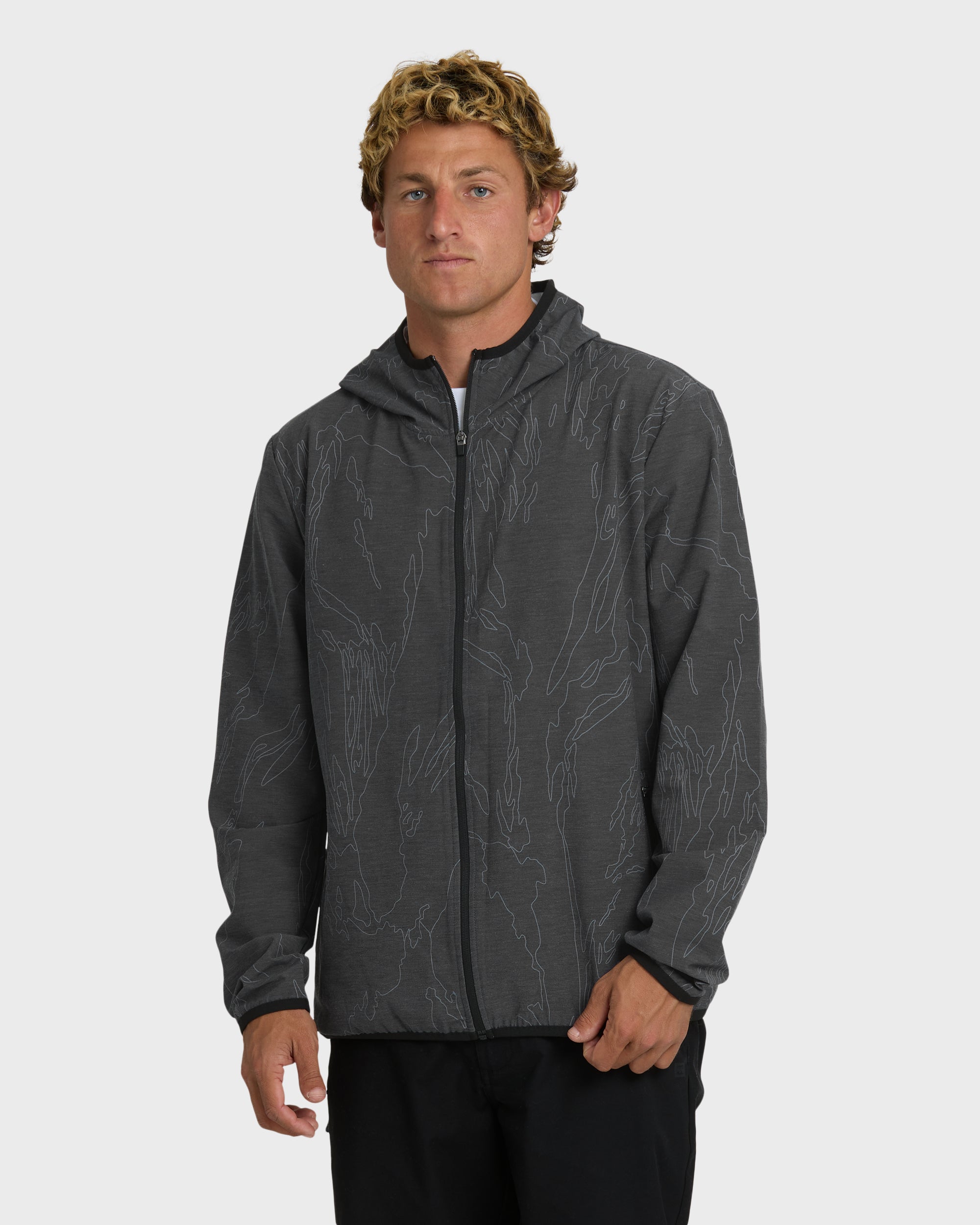 Transit Stretch Shell Jacket - Black Camo - Image 4