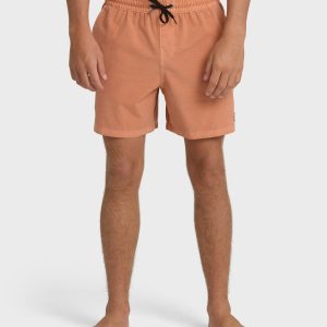 Every Other Day Wave Washed Layback Trunks - Cantaloupe