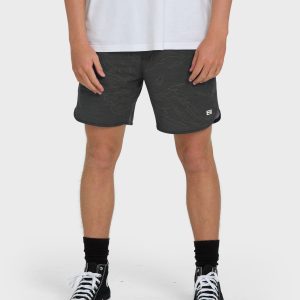 Surftrek Transit Elastic 17 Hybrid Shorts - Black Camo