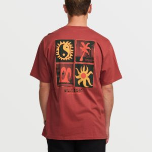 Twin Peaks Regular Short Sleeve Tee - Dusty Red
