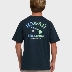 Island Chain Hawaii Regular Short Sleeve Tee - Navy