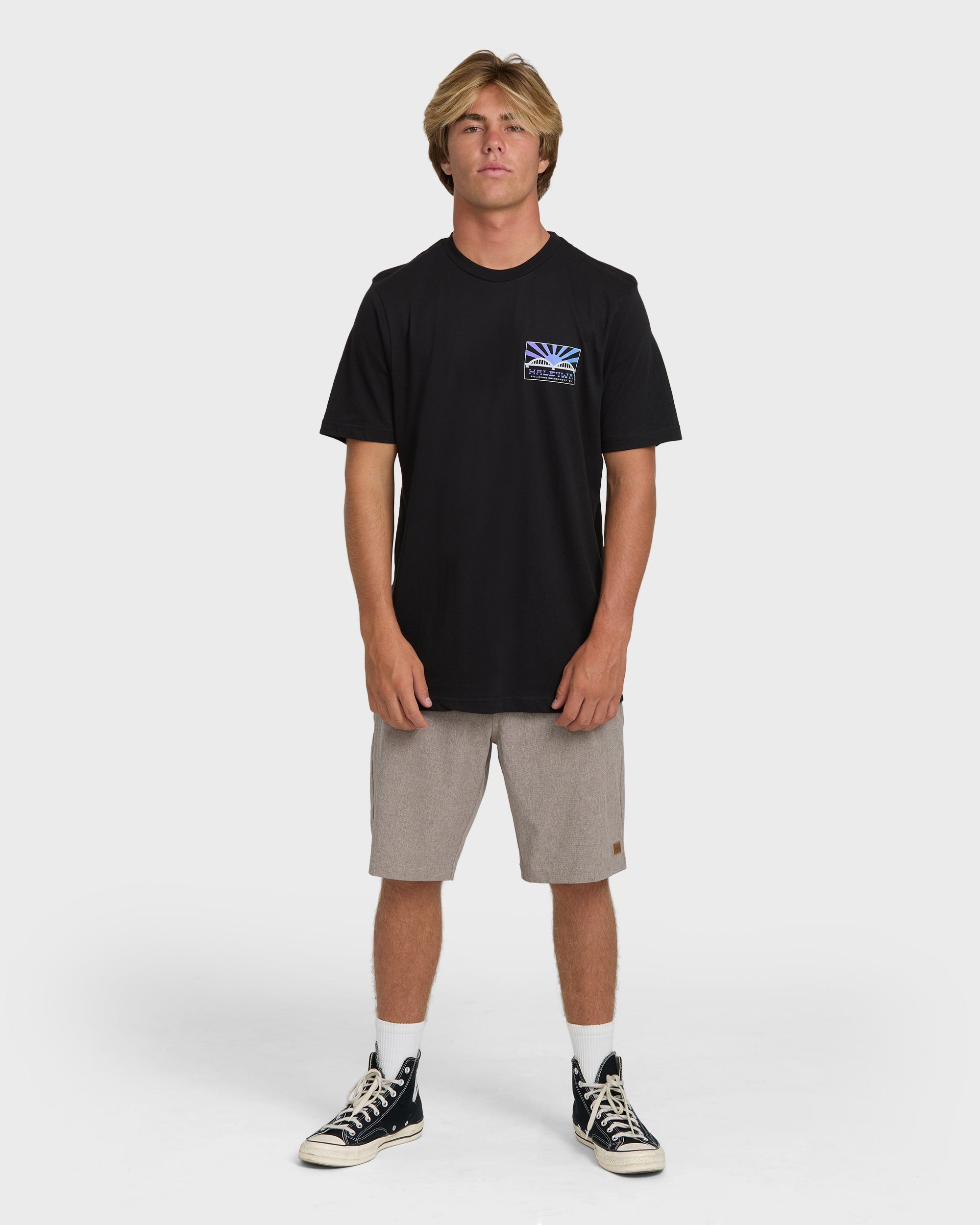 Haleiwa Rising Sun Short Sleeve T-Shirt - Black - Image 3