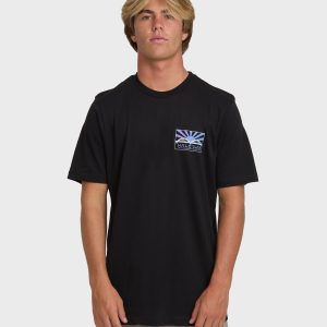 Haleiwa Rising Sun Short Sleeve T-Shirt - Black