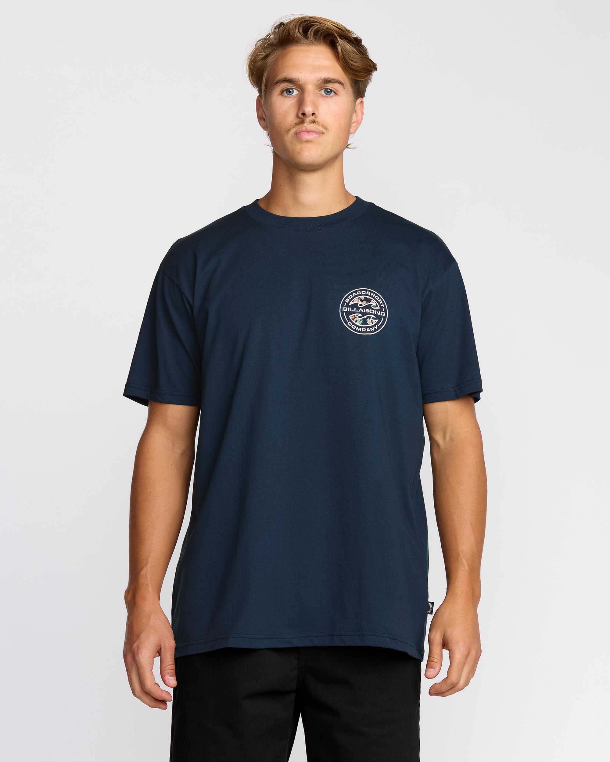 Hollow Premium Short Sleeve T-Shirt - Navy - Image 2