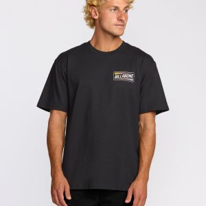 Walled Regular Short Sleeve T-Shirt - Black