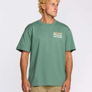 Walled Regular Short Sleeve T-Shirt - Sage Green