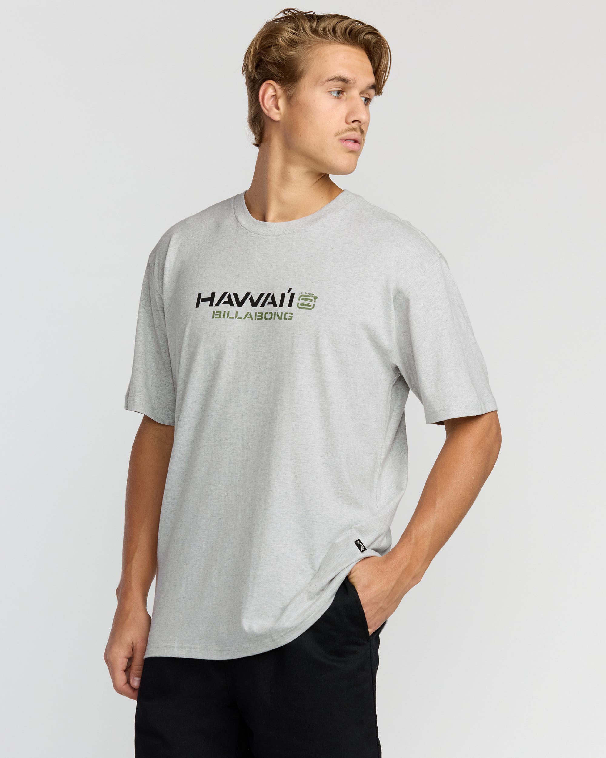 Bracket Hi Regular Short Sleeve T-Shirt - Heather Grey - Image 3