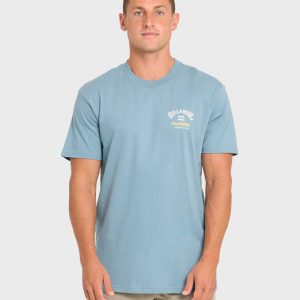 Surf Tour Ca Premium Short Sleeve T-Shirt - Washed Blue