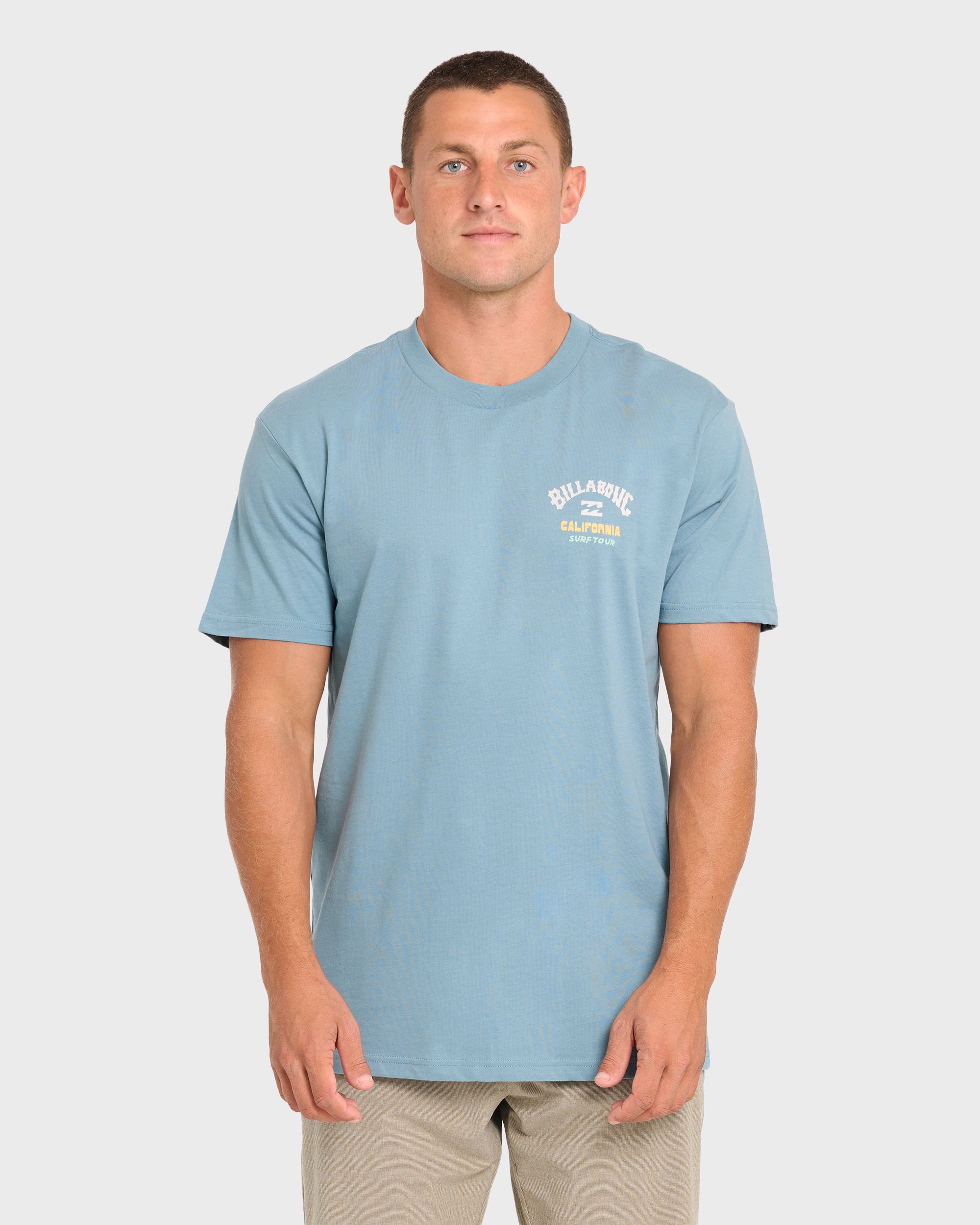 Surf Tour Ca Premium Short Sleeve T-Shirt - Washed Blue