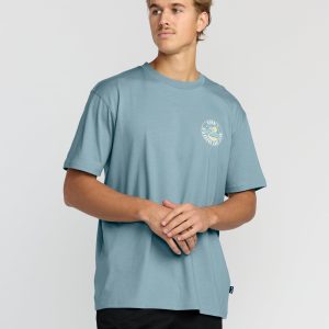 Palm Beach Hi Premium Short Sleeve T-Shirt - Washed Blue