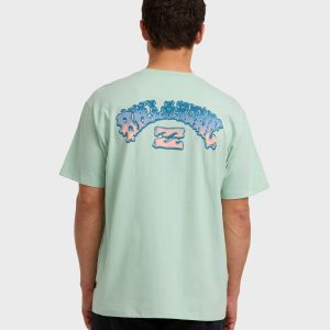 Wax Arch Regular Short Sleeve T-Shirt - Seafoam