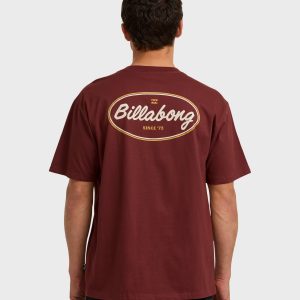 Walled Regular Short Sleeve T-Shirt - Plum
