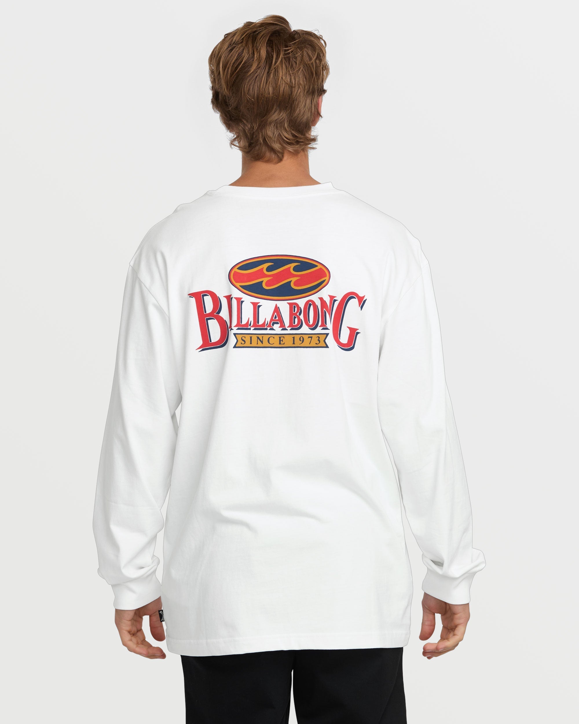 Double Spread OG Long Sleeve Tee - White
