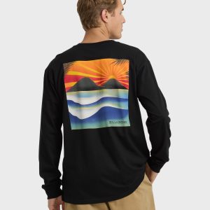 Surf Dreams Regular Long Sleeve T-Shirt - Black