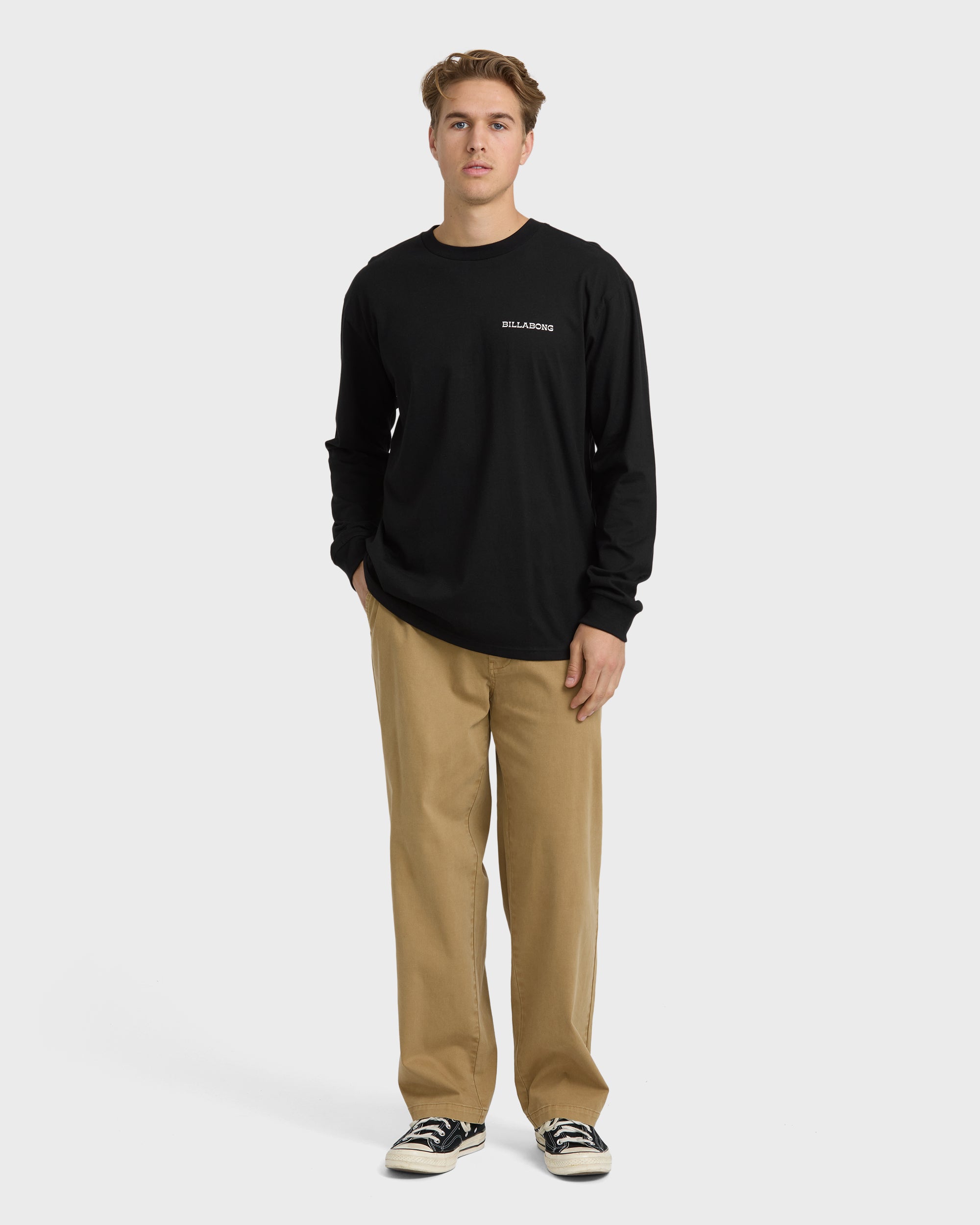 Surf Dreams Regular Long Sleeve T-Shirt - Black - Image 3