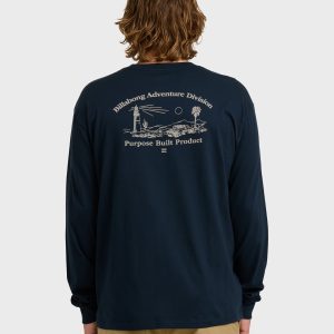 A/Div Scenic Route Long Sleeve T-Shirt - Navy